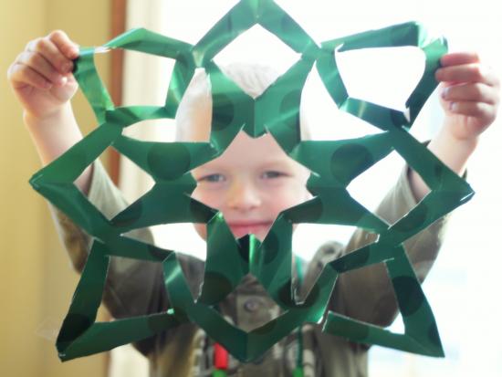 Wrapping Paper Snowflakes