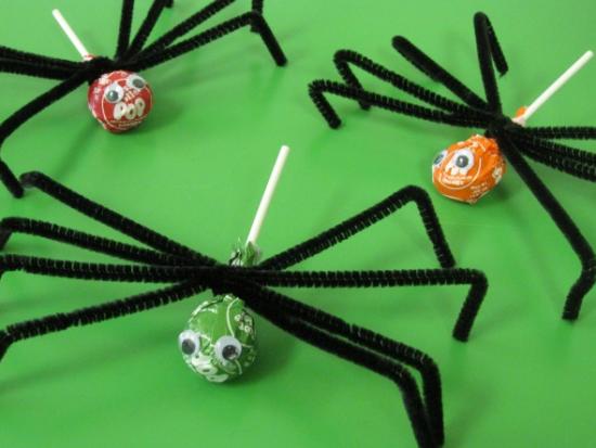 Spider Lollipops