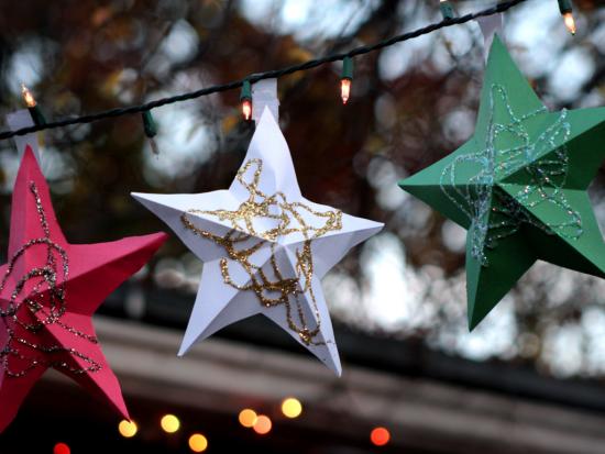 Folded Paper Stars