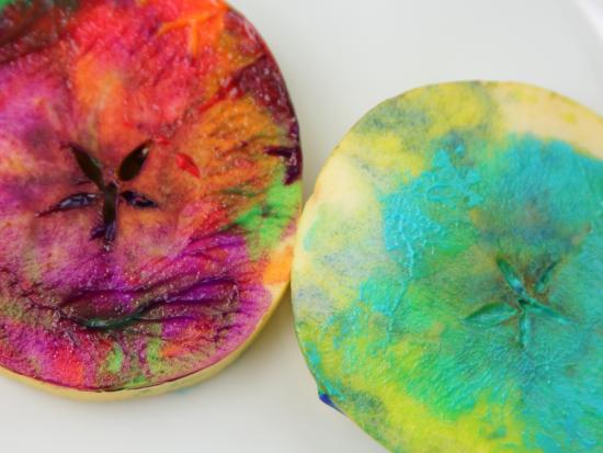 Stained Glass Apple Printing