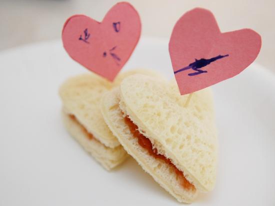 Heart-Shaped Sandwich