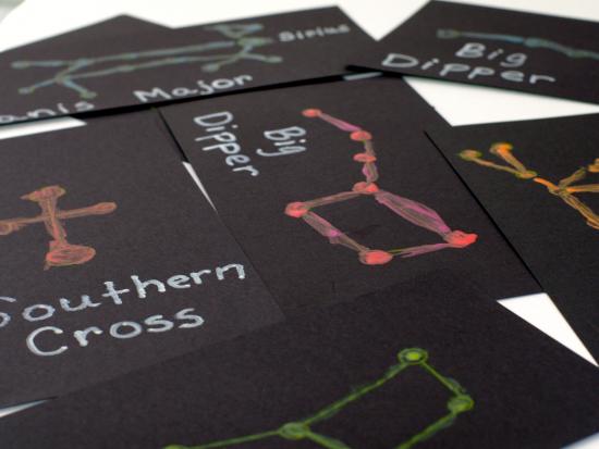 Glow In The Dark Constellation Cards