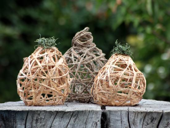 Raffia Pumpkins