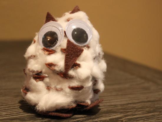 Pinecone Snow Owl