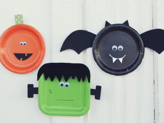 Plate Crafts paper Activities &   for Halloween halloween Children Kids   craft Crafts Paper  ideas