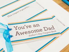 Handmade Coupon Book for Father's Day