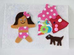 Portable Doll Dress-up Board