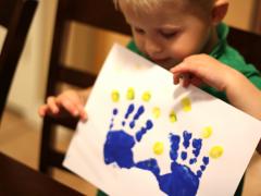Handprint Menorah
