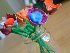 Egg Carton Flowers