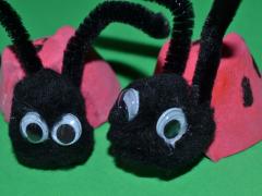 Egg Carton Ladybug
