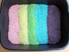 Kool-Aid Dyed Rice