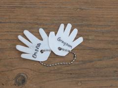 Shrinky Dink Handprint Keychain