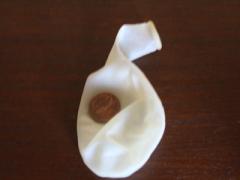 Balloon + Penny = Coin Spinner (or Atom Smasher)