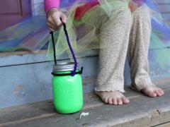 Glow Paint + Jar = Glow Lantern