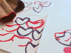 Paper Roll Heart Stamp