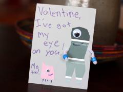 Paint Chip Valentine Monsters