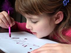 Straw Quill Pens & Homemade Ink
