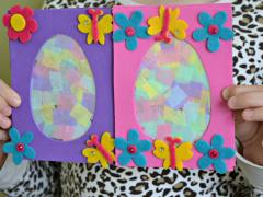 Easter Egg Suncatcher Plaque 