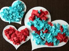 Magnetic Tissue Paper Hearts