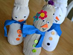 Sock Snowmen
