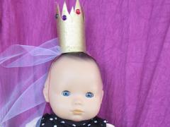 Cardboard Tube Doll Crowns