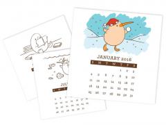 CD Desk Calendar Printables
