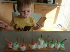 Edible Hanukkah Menorah