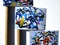 Salt Painting: Olympic Flags