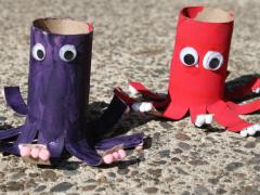 Cardboard Tube Octopus