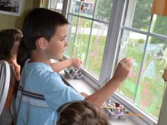 Rainy Day Window Painting