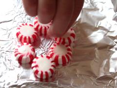 Peppermint Wreath Ornaments