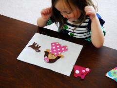 Portable Doll Dress-up Board