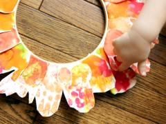 Leaf Handprint Wreath