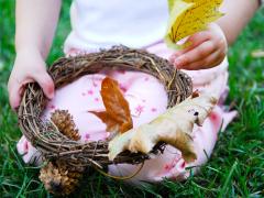 Fall Pinecone Wreath