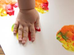 Leaf Handprint Wreath