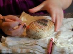 Rocks + Crayons = Paperweights