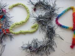 Bendable Pipe Cleaner Letters