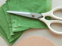 Tissue Paper Wreath