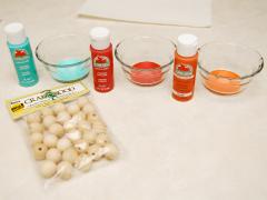 Painted Wooden Bead Necklaces