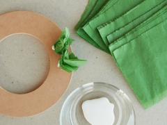 Tissue Paper Wreath
