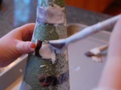 Mod-Podge Magazine Christmas Trees