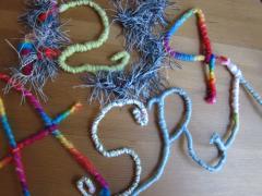 Bendable Pipe Cleaner Letters