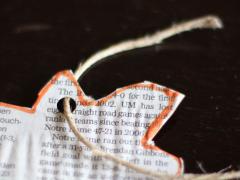 Newspaper Ornaments
