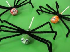 Spider Lollipops