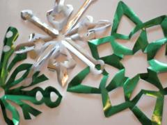 Wrapping Paper Snowflakes