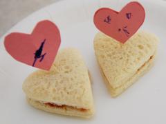 Heart-Shaped Sandwich