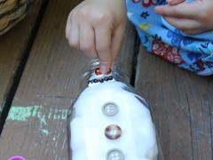 Snowman Milk Bottle