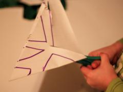 Wrapping Paper Snowflakes