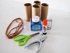 Cardboard Tube Star Garland