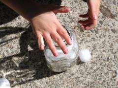 Snowman Milk Bottle